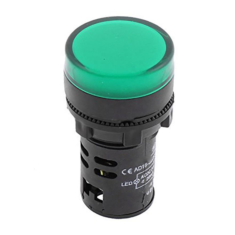 AD16-22DS LED Indicator Lamp Pilot Signal Light With 22mm Mounting Hole Diameter