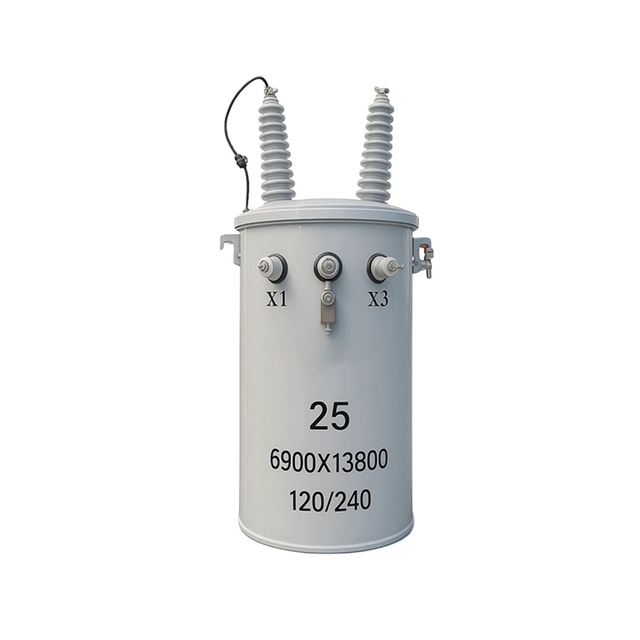 10/25/50/100KVA Outdoor Step Down Distribution Oil Immersed Single Phase Compact Pole Mount Transformer